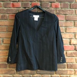 Vintage Yves Saint Laurent Pinstripe Blouse